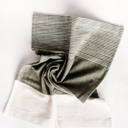 Chesapeake Cotton Tea Towel Kitchen Towels TriadCommerceInc Grey  