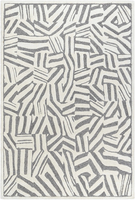 Avian Gray Wool Area Rug Rugs TriadCommerceInc 5' x 7'6" Rectangle