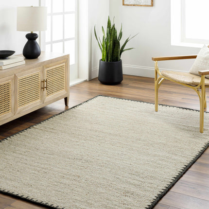 Ayumu Beige Hand Woven Wool Area Rug Rugs TriadCommerceInc