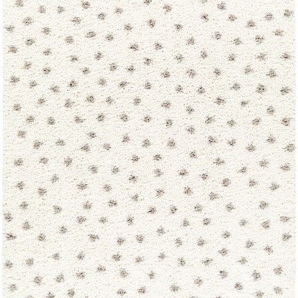 Chaia Dotted Cream & Gray Plush Rug Rugs TriadCommerceInc 5'3" x 7' Rectangle