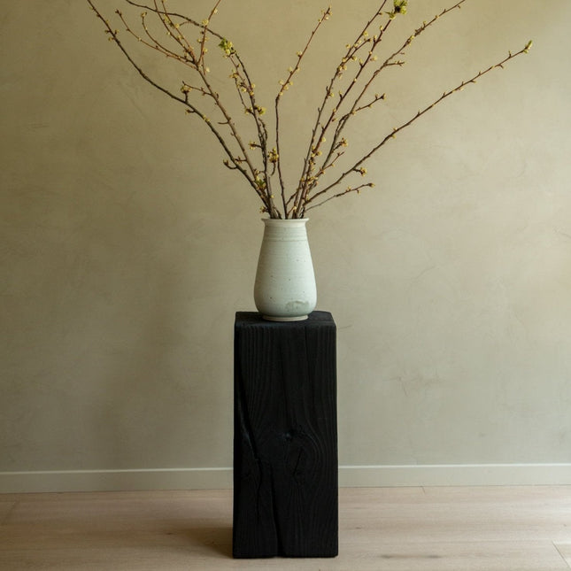 Charcoal Sculpture Pedestal - Medium Sculptural Pedestal TriadCommerceInc