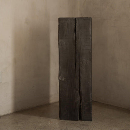 Charcoal Sculpture Pedestal - Tall Sculptural Pedestal TriadCommerceInc