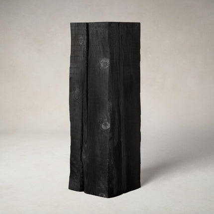 Charcoal Sculpture Pedestal - Tall Sculptural Pedestal TriadCommerceInc