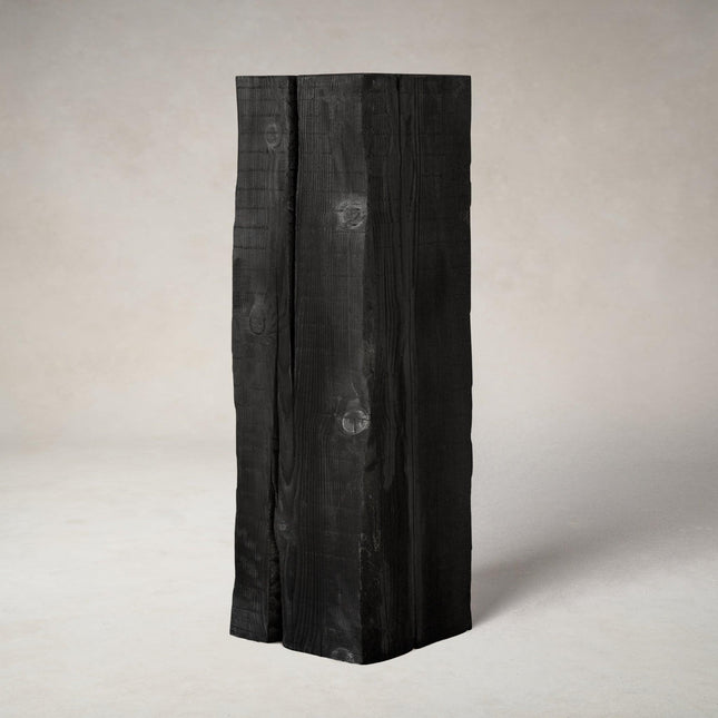 Charcoal Sculpture Pedestal - Tall Sculptural Pedestal TriadCommerceInc