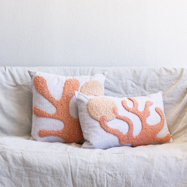Sea Coral Throw Pillow Pillows TriadCommerceInc