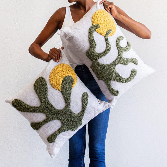 Sea Kelp Throw Pillow Throw Pillows & Blankets TriadCommerceInc