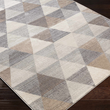 Sells Gray&Brown Triangles Area Carpet Rugs TriadCommerceInc