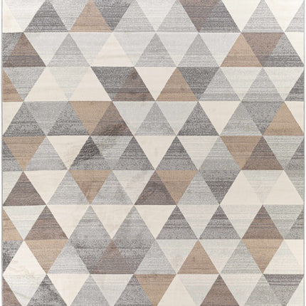 Sells Gray&Brown Triangles Area Carpet Rugs TriadCommerceInc 7'10" x 10' Rectangle