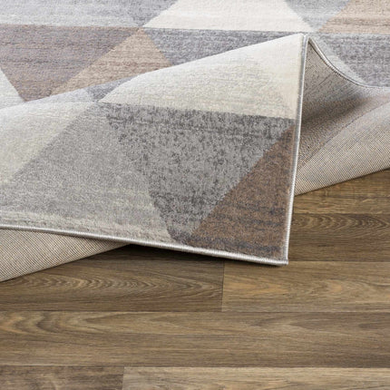 Sells Gray&Brown Triangles Area Carpet Rugs TriadCommerceInc