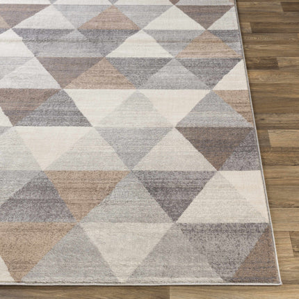 Sells Gray&Brown Triangles Area Carpet Rugs TriadCommerceInc