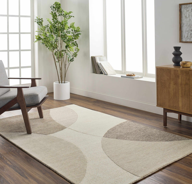 Cassiopeia Dark Brown & Beige Area Rug Rugs TriadCommerceInc