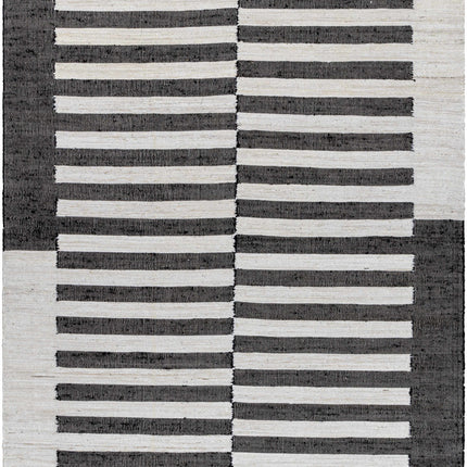 Soren Black&White Jute Area Rug Rugs TriadCommerceInc
