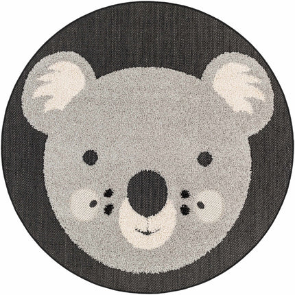 Kids Koala Animal Print Nursery Area Rug - Clearance Rugs TriadCommerceInc 5'3" Round
