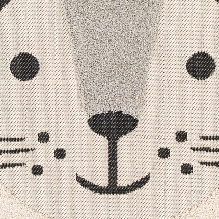 Kids Lion Animal Print Nursery Area Rug - Clearance Rugs TriadCommerceInc