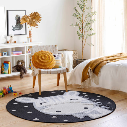 Kids Giraffe Bowtie Animal Print Nursery Area Rug - Clearance Rugs TriadCommerceInc