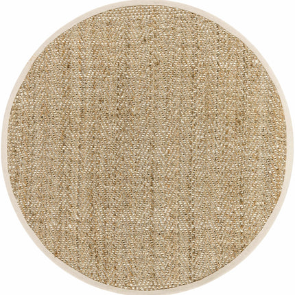 Dinah Natural Textured Jute Rug Rugs TriadCommerceInc 6' Round