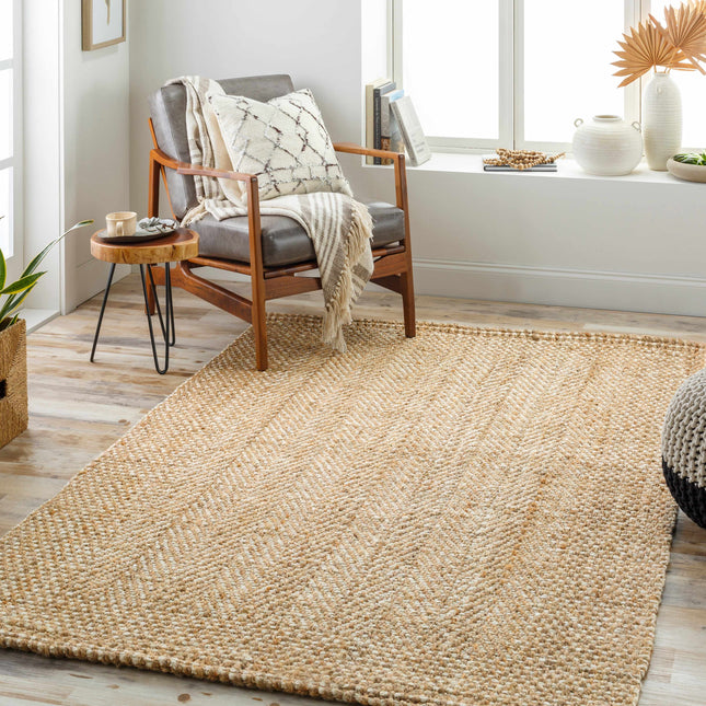 Dinah Natural Textured Jute Rug Rugs TriadCommerceInc