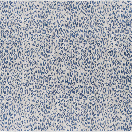 Skipsea Blue Leopard Performance Rug Rugs TriadCommerceInc 6'7" Square
