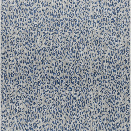 Skipsea Blue Leopard Performance Rug Rugs TriadCommerceInc 7'10" x 10'2" Rectangle