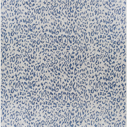 Skipsea Blue Leopard Performance Rug Rugs TriadCommerceInc 7'10" Square