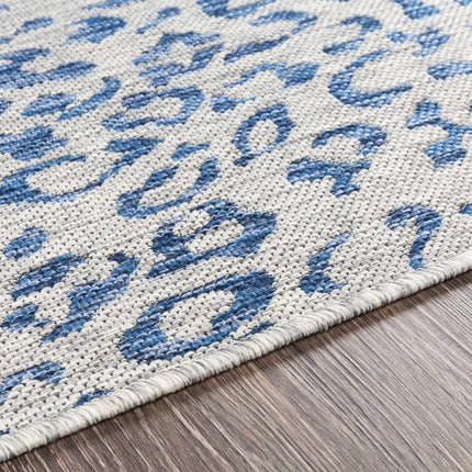 Skipsea Blue Leopard Performance Rug Rugs TriadCommerceInc