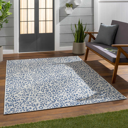 Skipsea Blue Leopard Performance Rug Rugs TriadCommerceInc