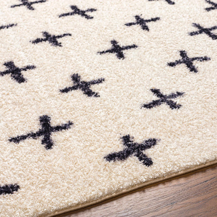 Bede Washable Swiss Cross Rug - 9x12 Clearance Rugs TriadCommerceInc