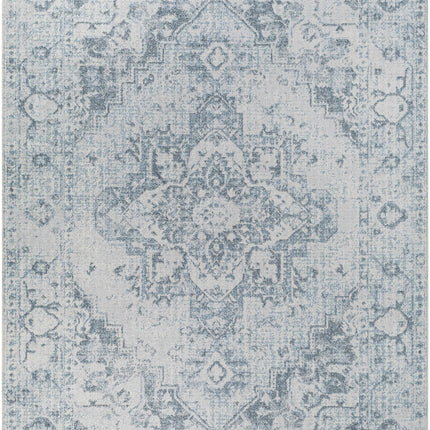 Ankti Aqua Washable Area Rug Rugs TriadCommerceInc 5'3" x 7' Rectangle