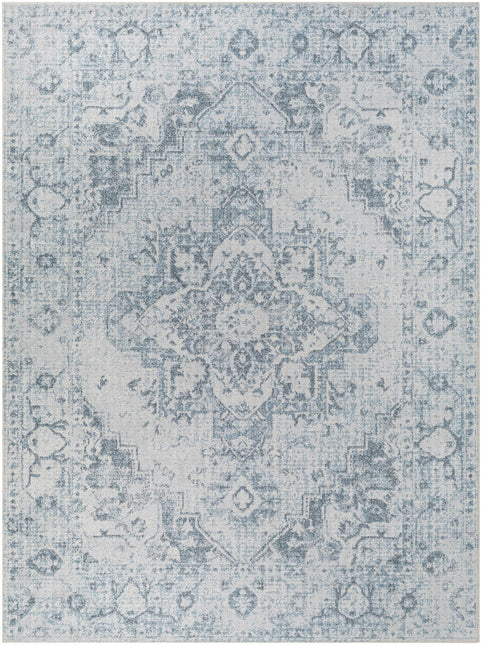 Ankti Aqua Washable Area Rug Rugs TriadCommerceInc 5'3" x 7' Rectangle