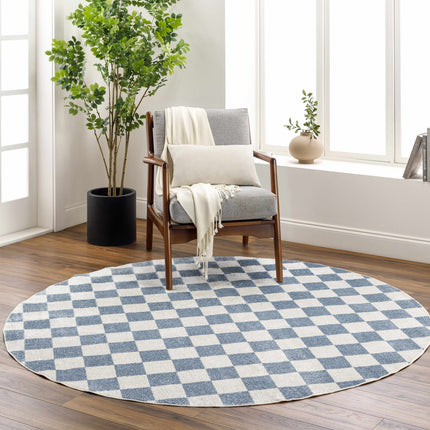 Brone Checkered Washable Area Rug Rugs TriadCommerceInc
