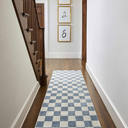 Brone Checkered Washable Area Rug Rugs TriadCommerceInc