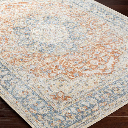 Emke Rust Washable Area Rug - Clearance Rugs TriadCommerceInc
