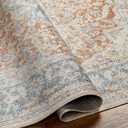 Emke Rust Washable Area Rug - Clearance Rugs TriadCommerceInc