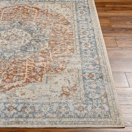 Emke Rust Washable Area Rug - Clearance Rugs TriadCommerceInc
