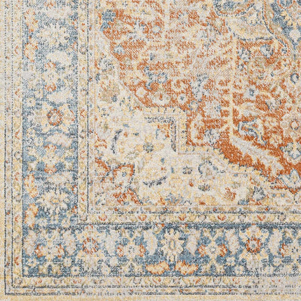 Emke Rust Washable Area Rug - Clearance Rugs TriadCommerceInc