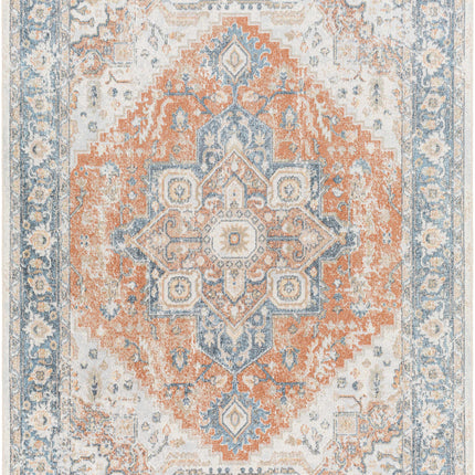 Ezri Rust Washable Area Rug Rugs TriadCommerceInc 5'3" x 7' Rectangle