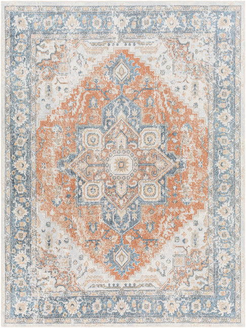 Ezri Rust Washable Area Rug Rugs TriadCommerceInc 5'3" x 7' Rectangle