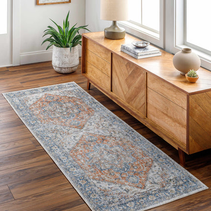 Ezri Rust Washable Area Rug Rugs TriadCommerceInc