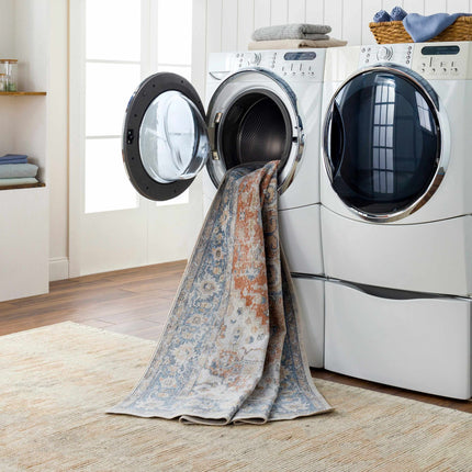 Ezri Rust Washable Area Rug Rugs TriadCommerceInc