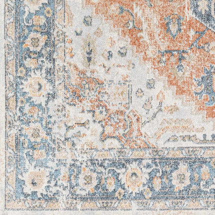 Ezri Rust Washable Area Rug Rugs TriadCommerceInc