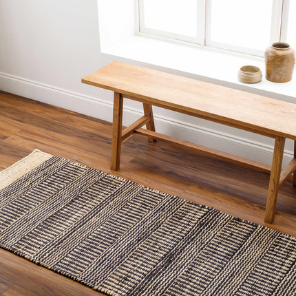 Black Elle Jute Rug Rugs TriadCommerceInc