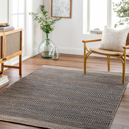 Navy Elle Jute Rug Rugs TriadCommerceInc