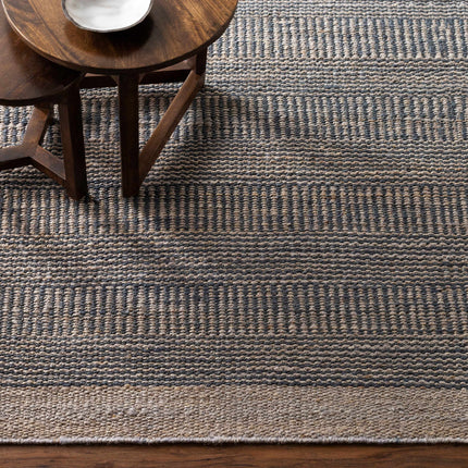 Navy Elle Jute Rug Rugs TriadCommerceInc