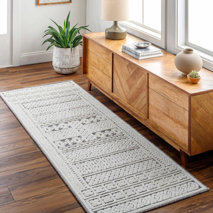 Bahar Cream & Gray Washable Area Rug - Limited Edition Rugs TriadCommerceInc