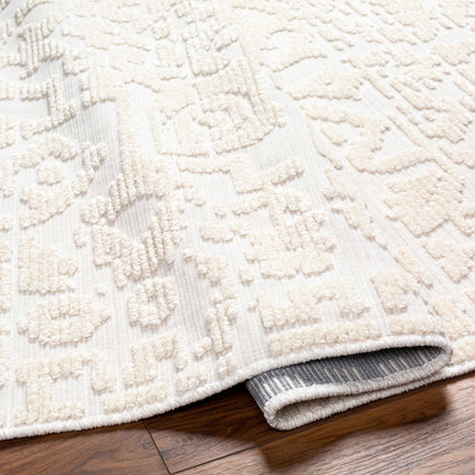 Beren Cream Washable Area Rug Rugs TriadCommerceInc