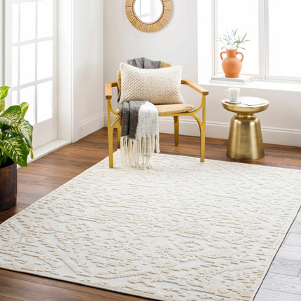 Beren Cream Washable Area Rug Rugs TriadCommerceInc