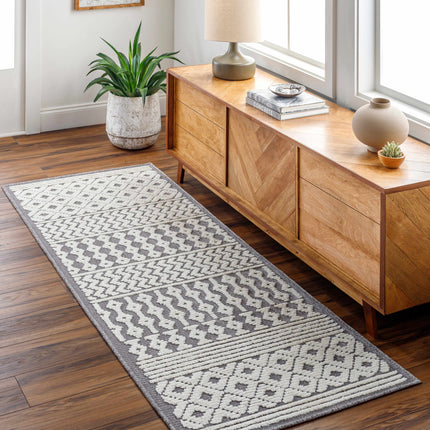 Drago Gray 3D Area Rug - Clearance Rugs TriadCommerceInc 2'7" x 7'2" Runner