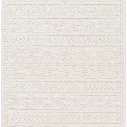 Fadey White 3D Washable Rug Rugs TriadCommerceInc 2'7" x 7'2" Runner