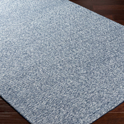 Alyra Blue Solid Area Rug Rugs TriadCommerceInc