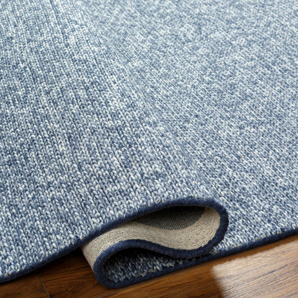 Alyra Blue Solid Area Rug Rugs TriadCommerceInc
